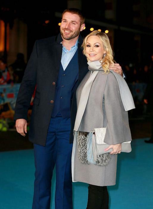 Kristina Rihanoff and Ben Cohen at the "Eddie The Eagle" premiere in London, England on March 17, 2016