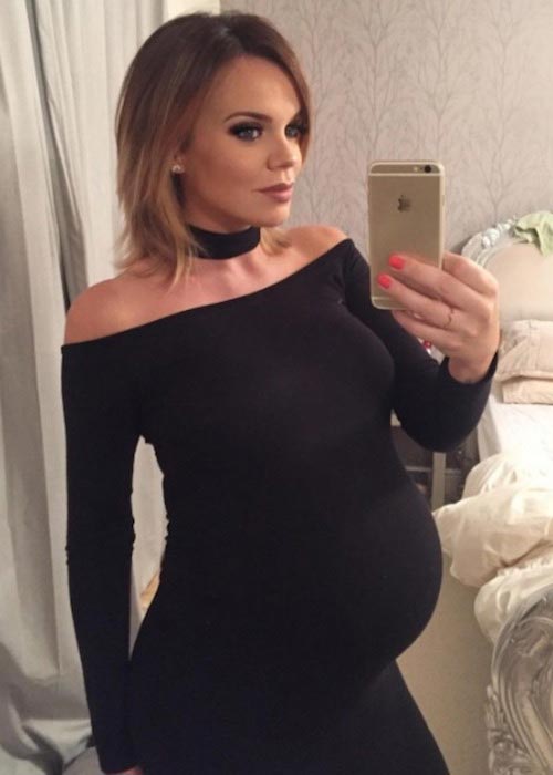 Maria Fowler before her due date in 2016