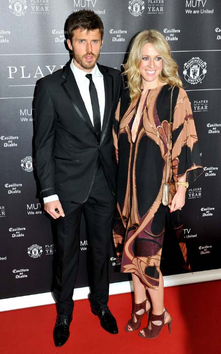 Michael Carrick with Lisa Carrick at Manchester United Player of the Year awards in May 2014