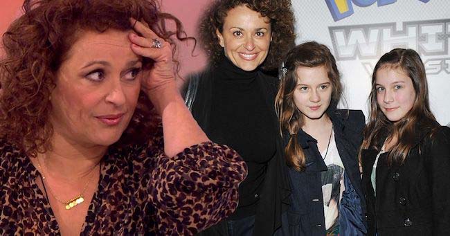 Nadia Sawalha and her kids