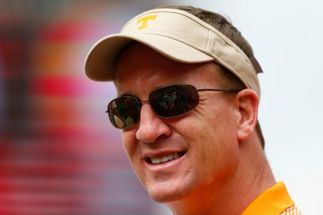 Peyton Manning during a match between Tennessee Volunteers and Georgia Bulldogs in September 2014