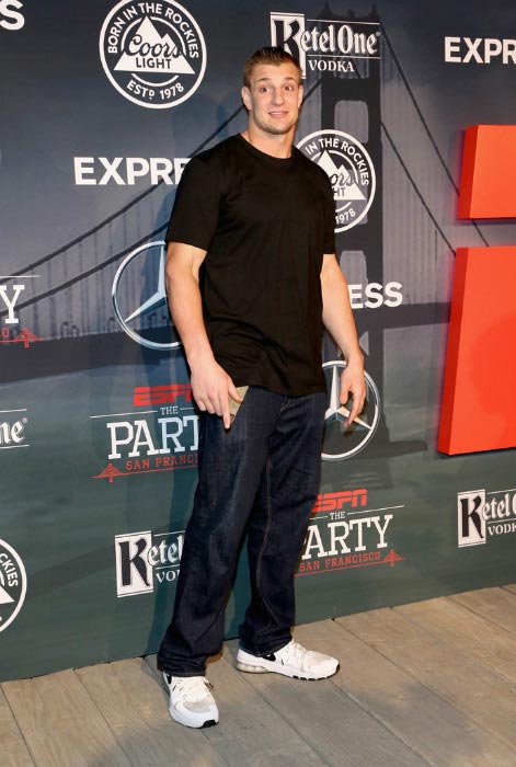 Rob Gronkowski at ESPN The Party in San Francisco on February 5, 2016