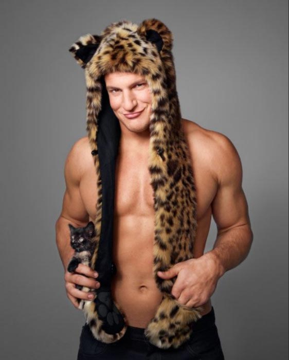 Rob Gronkowski shows off his buff and muscular body in a 2014 photoshoot for ESPN Magazine