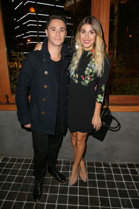 Sasha Farber and Emma Slater at Roku grand opening in West Hollywood in November 2015