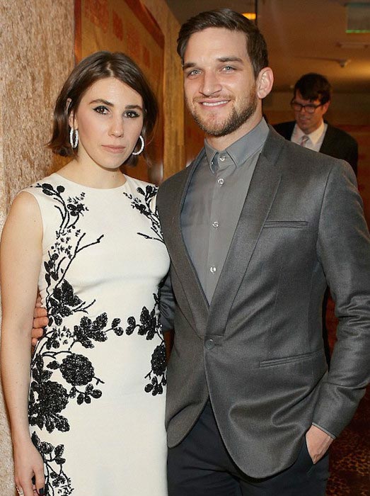 Zosia Mamet with husband Evan Jonigkeit at HBO's Golden Globes party