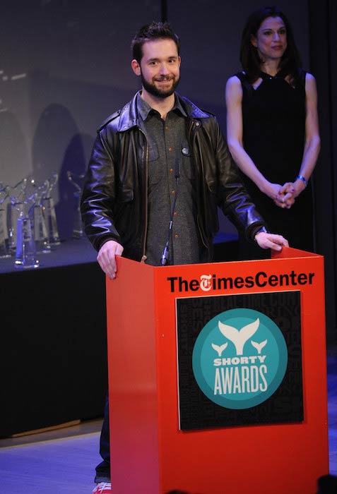 Alexis Ohanian speaking at Shorty Awards 2014