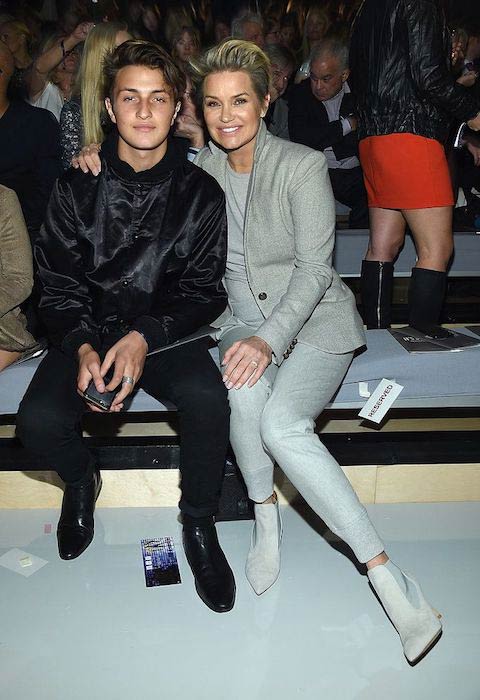 Anwar Hadid and Yolanda Foster at 2015 Victoria's Secret Fashion Show