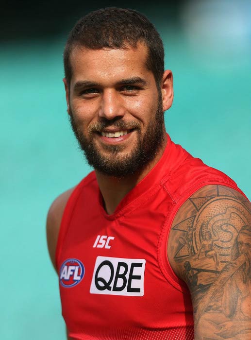 Buddy Franklin at Sydney Swans AFL training session in July 2016