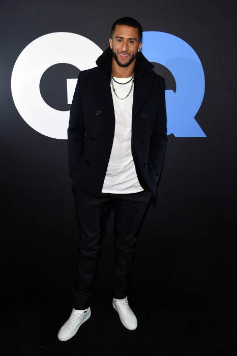 Colin Kaepernick at the GQ and LeBron James Celebrate All-Star Style event in February 2015