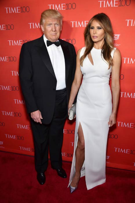 Donald Trump and Melania Trump at Time's Most Influential People Gala in April 2016