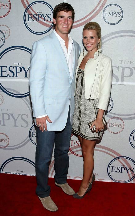 Eli Manning and wife Abby McGrew at the 2008 ESPYs Giant Event