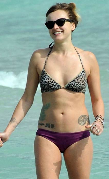Fearne Cotton in bikini during holidays in 2014