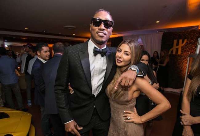 Future with girlfriend Larsa Pippen at a Miami nightclub in August 2016