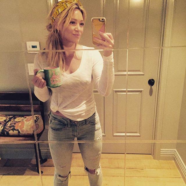 Hilary Duff adorable selfie