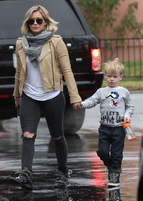 Hilary Duff with son Luca Cruz Comrie