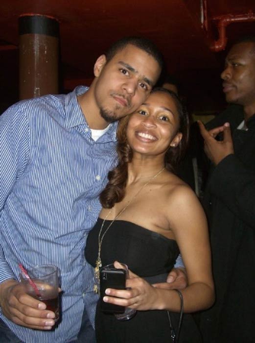 J. Cole and Melissa Heholt at a private party in 2014