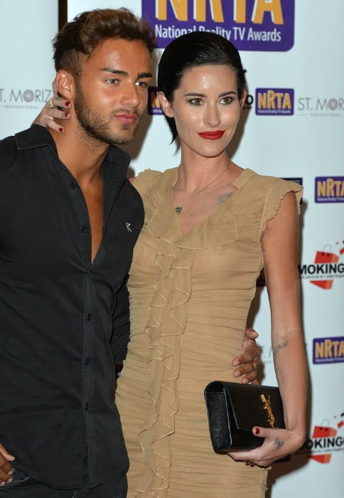 Jasmine Lennard and Cristian MJC attend the National Reality TV Awards on September 30, 2015