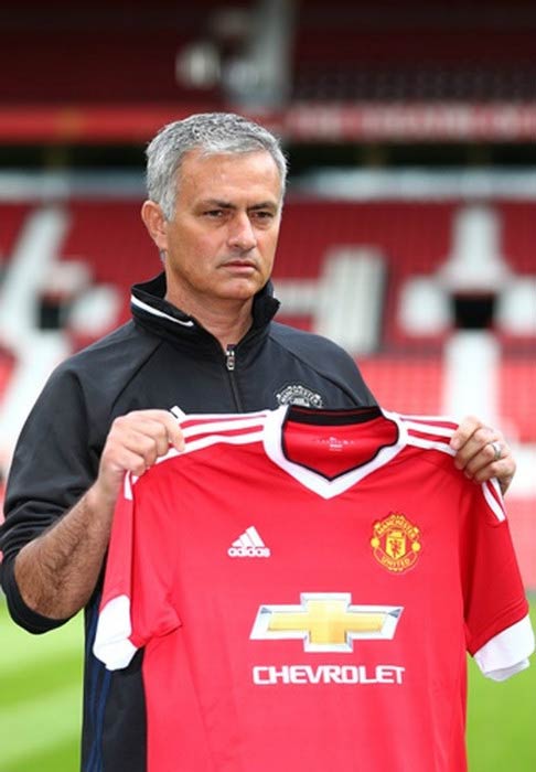 Jose Mourinho at the Old Trafford Stadium in Manchester in July 2016
