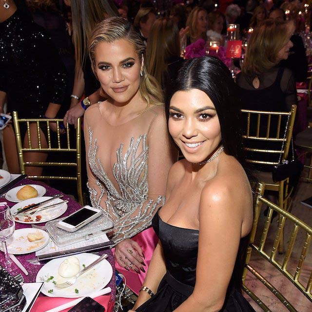 Khloe and Kourtney Kardashian at Angel Ball NYC