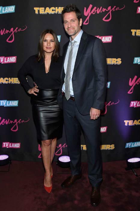 Mariska Hargitay and Peter Hermann during the "Younger" Season 2 and "Teachers" Series Premiere in January 2016