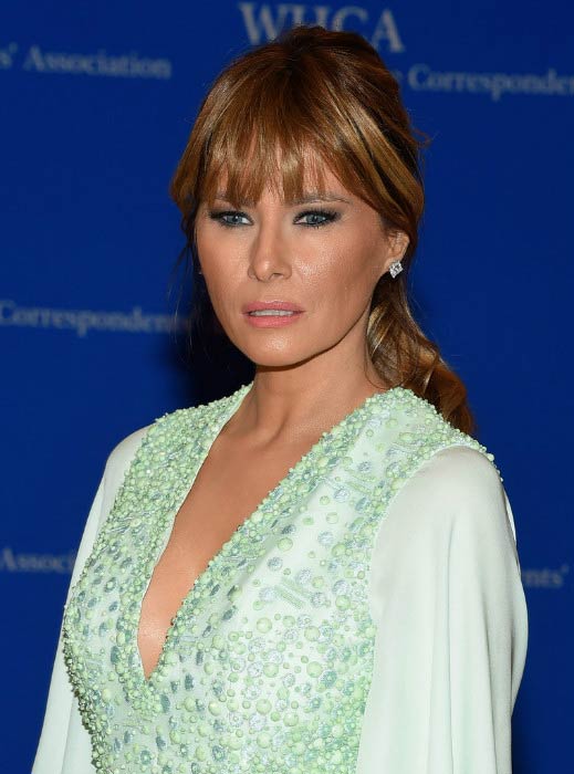 Melania Trump at the Annual White House Correspondents' Association Dinner in April 2015