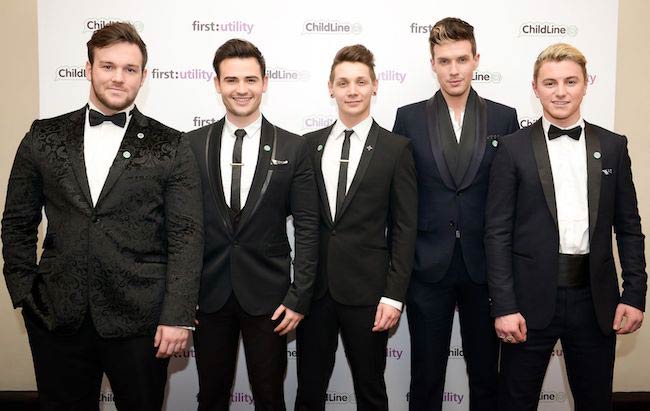 Richard Hadfield with Collabro band