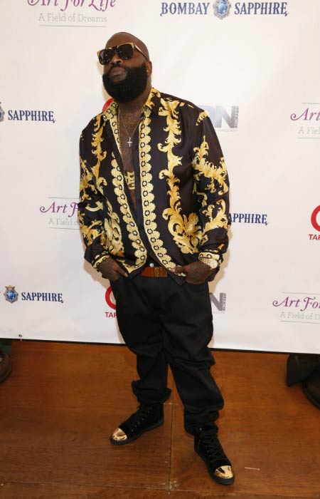Rick Ross at the annual Art for Life Gala in July 2014