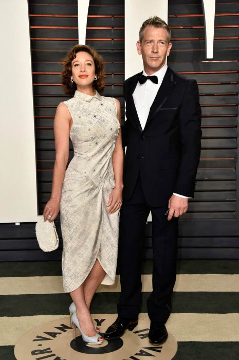 Ben Mendelsohn and Emma Forrest at the Vanity Fair Oscar Party 2016