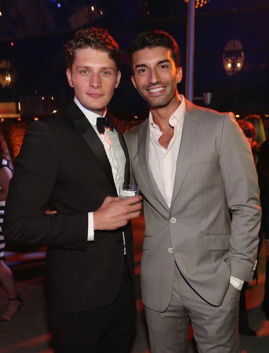 Brett Dier (Left) and Justin Baldoni at the CBS, CW, Showtime Summer TCA Party in August 2016