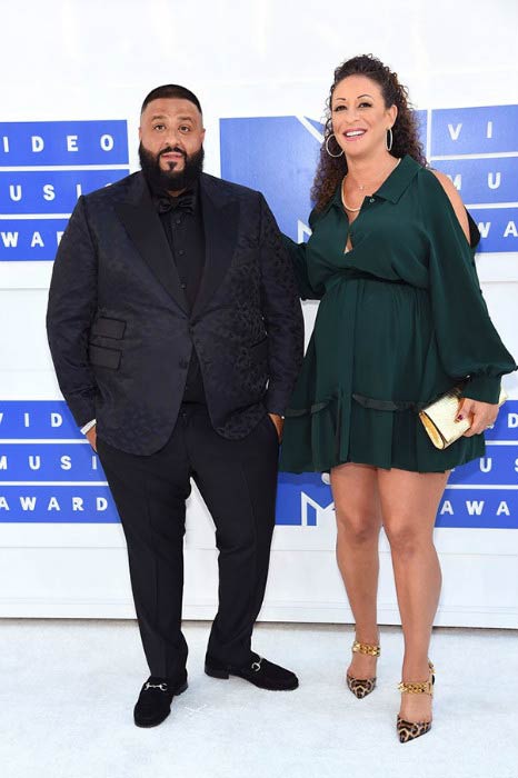 DJ Khaled and Nicole Tuck at the MTV Video Music Awards 2016