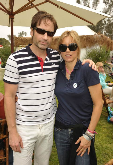 David Duchovny and Tea Leoni at A Time For Heroes Celebrity Picnic event in June 2010