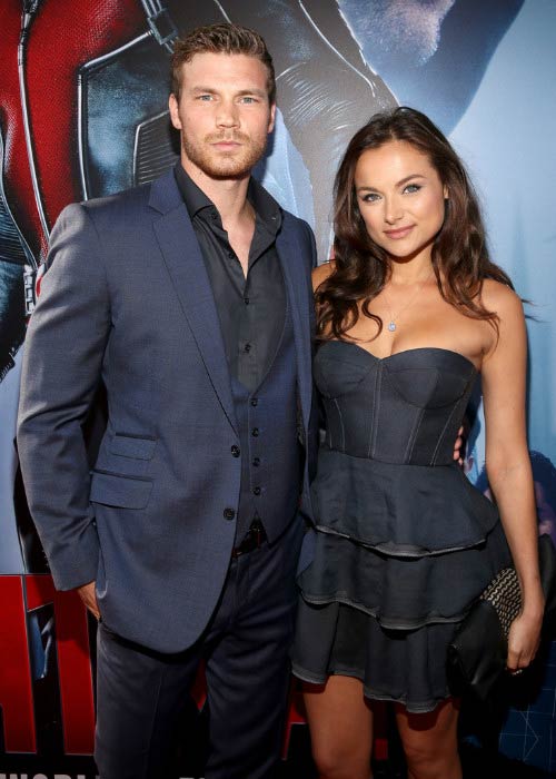 Derek Theler and Christina Ochoa at the Marvel's Ant-Man world premiere in June 2015