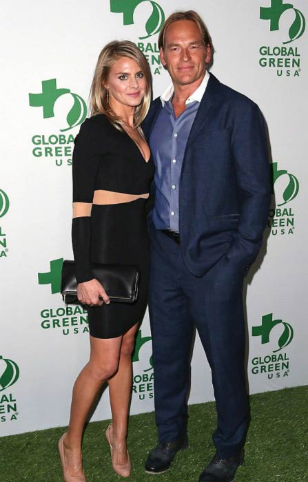 Eliza Coupe and Darin Olien at Global Green USA's 11th Annual Pre-Oscar party in February 2014