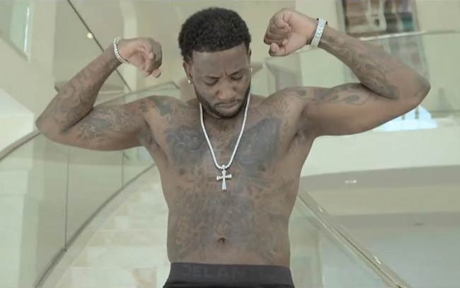 Gucci Mane shirtless body