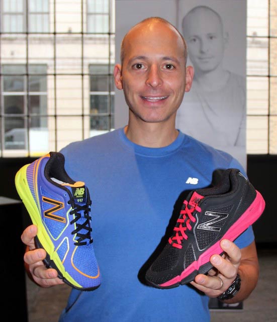 Harley Pasternak with New Balance shoes