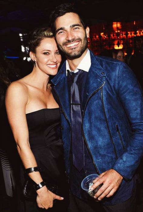 Jill Wagner and Tyler Hoechlin at a private party