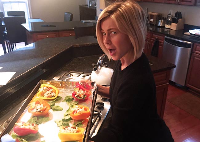 Julianne Hough cooked roasted peppers