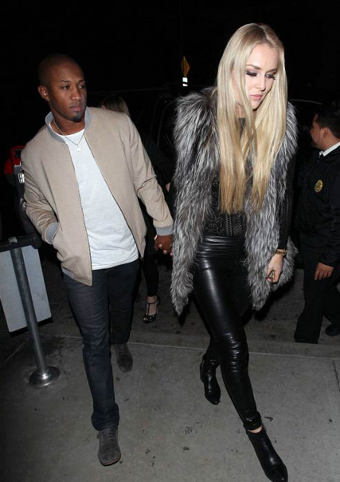 Lindsey Vonn and Kenan Smith leaving Catch restaurant in West Hollywood in December 2016