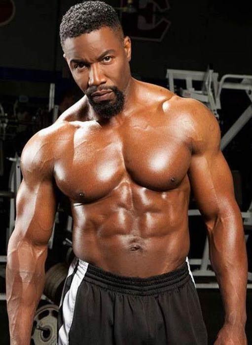 Michael Jai White shirtless body