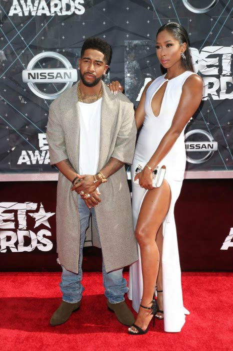 Omarion and his girlfriend Apryl Jones at BET Awards 2015