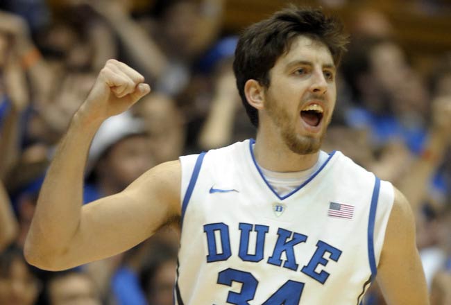 Ryan Kelly during a match between Duke Blue Devils and Presbyterian Blue Hose in November 2011