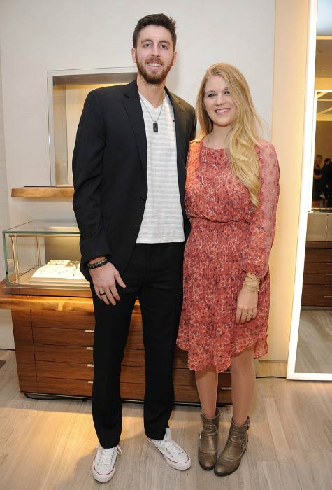 Ryan Kelly and Lindsay Cowher at The Men's Forged Carbon Collection launch on November 5, 2014