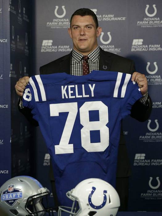 Ryan Kelly at his unveiling event for the Indianapolis Colts in May 2016