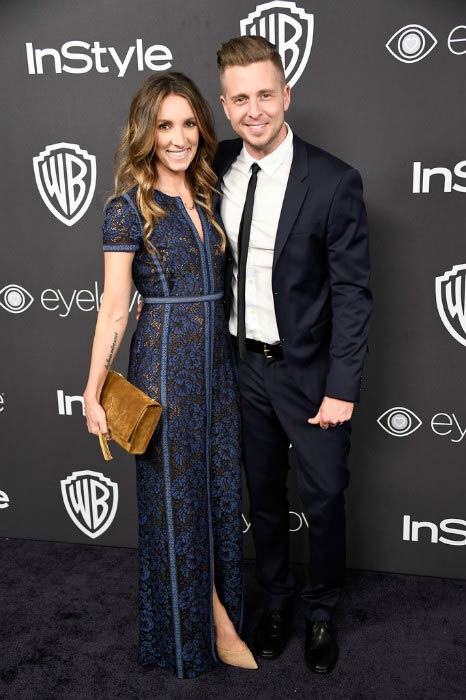 Ryan Tedder and his wife Genevieve Tedder at the 18th Annual Post-Golden Globes Party in January 2017