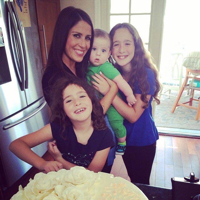 Soleil Moon Frye with her 3 kids