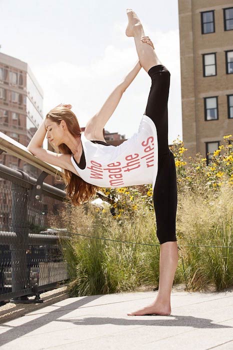 Tara Stiles in a yoga pose