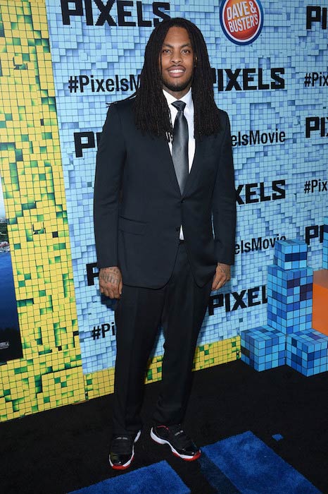 Waka Flocka Flame at "Pixels" premiere in July 2015