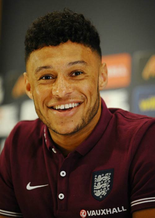 Alex Chamberlain at the England National Team press conference