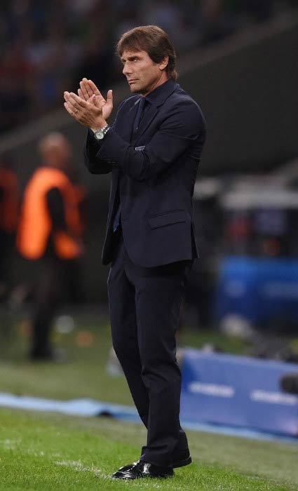 Antonio Conte during UEFA EURO match between Italy and Republic of Ireland in June 2016 in France