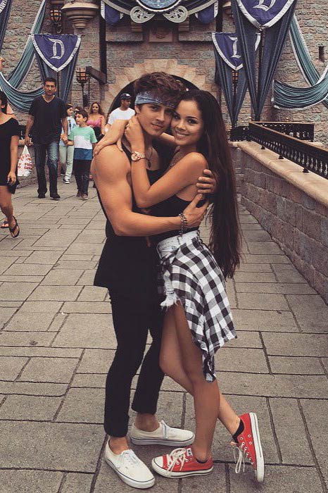 Billy Unger and Angela Moreno at Disney Park in July 2015